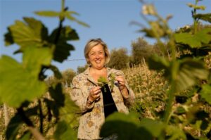 Donatella Cinelli Colombini nel vigneto.JPG